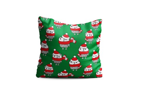 Perna decorativa christmas owls, oyo kids, 43x43 cm, poliester, multicolor