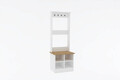 Cuier de perete, Puqa Design, Mare, 64x175x43 cm, PAL, Safir / Alb