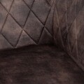 Scaun Satori, Homla, 62x58x79 cm, poliester/metal/MDF, maro inchis