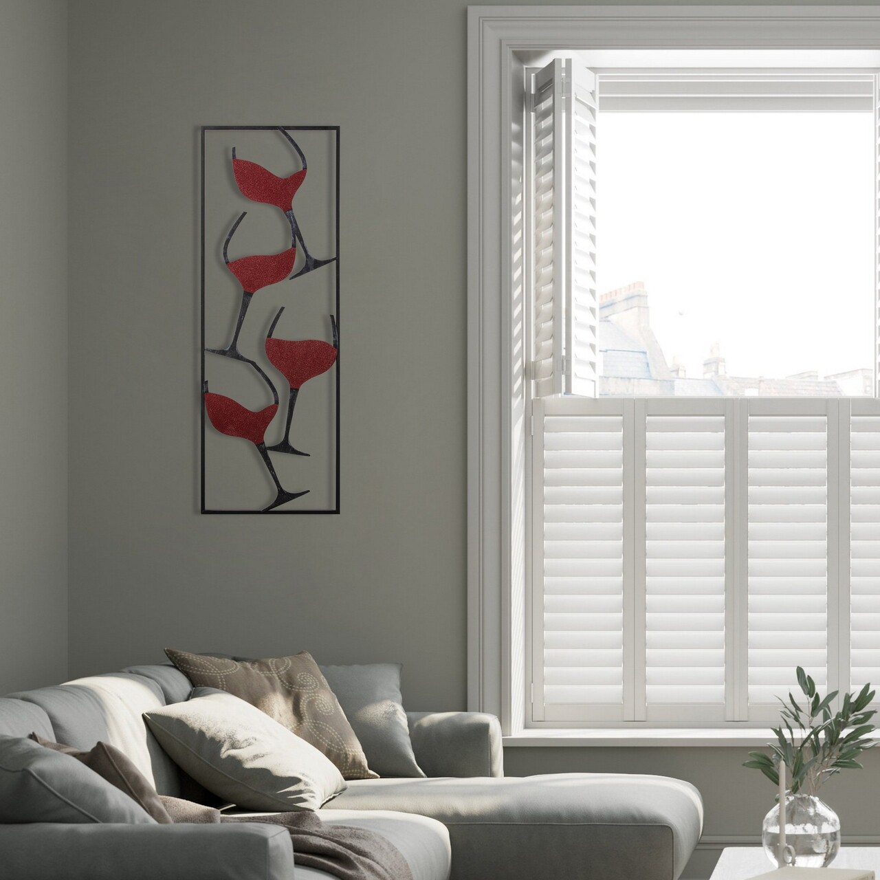 Decoratiune, Wine, Dimensiune: 32 x 5 x 90 cm, Multicolor - view 3