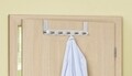 Suport pentru prosoape/haine suspendabil pe usa, Wenko, Celano, 6 carlige, 39 x 11 x 5.5 cm, inox