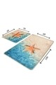Set 2 covorase de baie Stella, Chilai, 50x60 cm/60x100 cm, multicolor