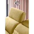 Coltar extensibil dreapta 4 locuri ELTAP, RT-45SAV, Noble, 255x201x100 cm, lemn/poliester, galben