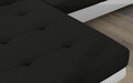 Coltar extensibil stanga 4 locuri ELTAP, Armd-19, Armando, 289x203x85 cm, lemn/poliester, negru/alb