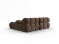 Coltar modular dreapta 3 locuri, Bellis-51, Micadoni Home, 188x155x70 cm, catifea, maro inchis