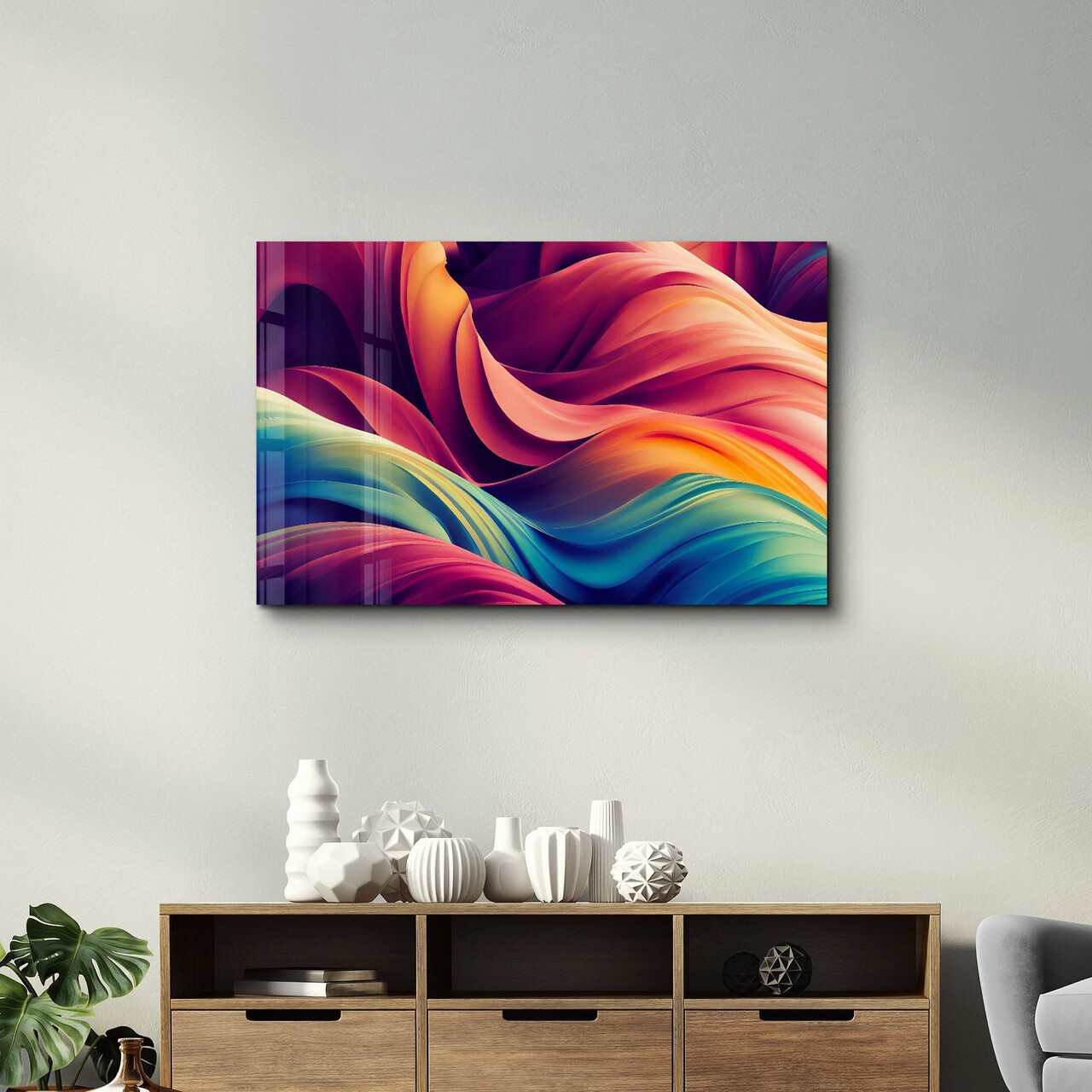 Tablou decorativ, SPR-1344, Dimensiuni: 70 x 110 cm, Multicolor - view 2