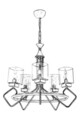Lustra, Avonni, 683AVN1193, Metal, Maro antichizat