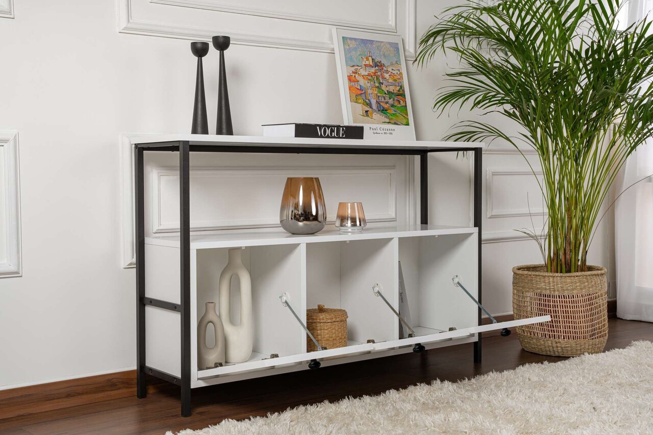 Consola, Hanah Home, Solace, PAL, Alb/Negru - view 3