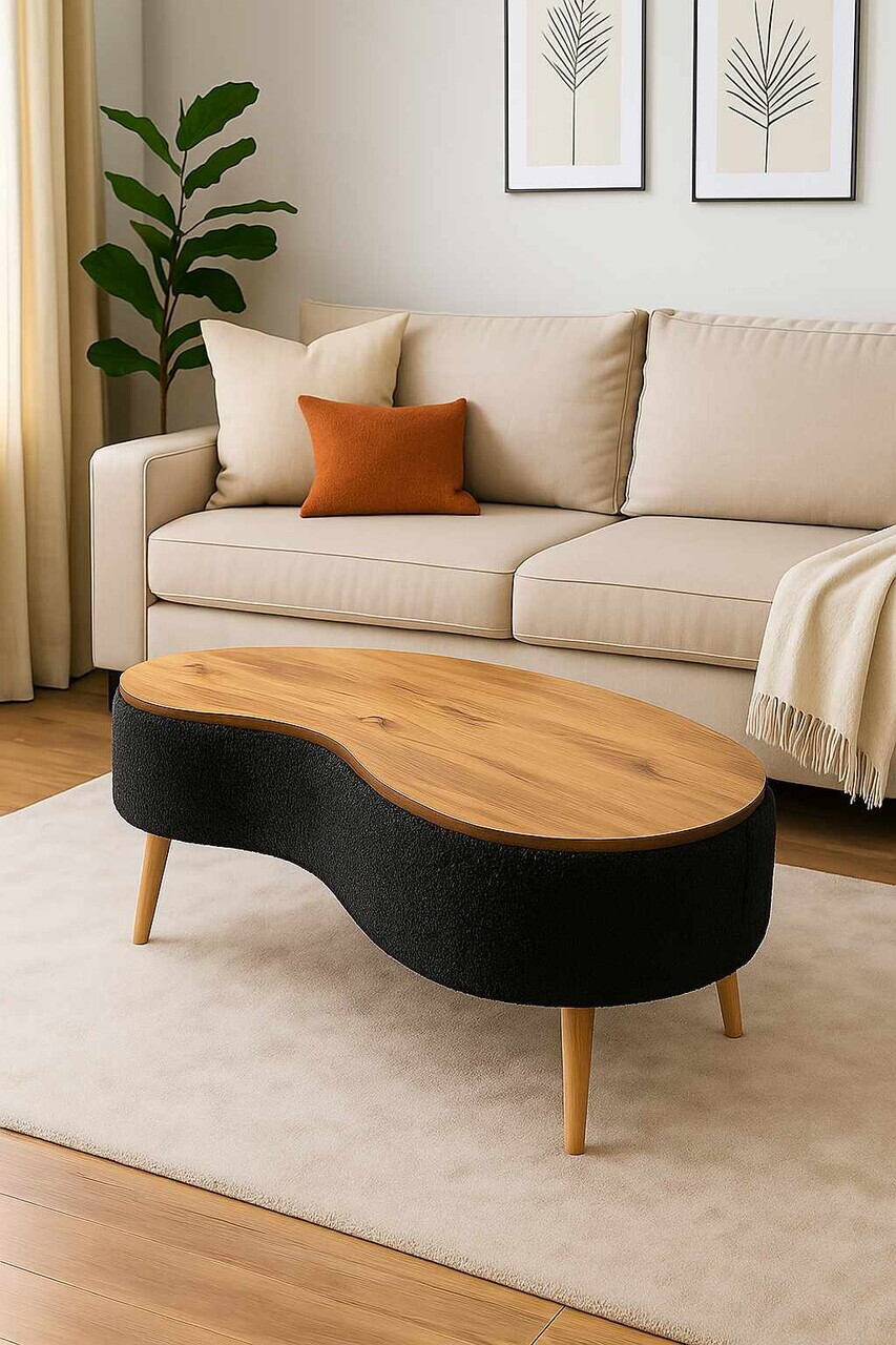 Masuta de cafea, Hanah Home, Vera, 98x45x50 cm, Negru