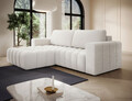 Coltar extensibil stanga 4 locuri ELTAP, Bon-217, Bonett, 250x175x92 cm, lemn/poliester, alb