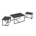Masuta de cafea, Hanah Home, Levada, 90.45.45x37.42.37x60.52.52 cm, Antracit