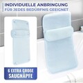 Covoras pentru cada cu perna lombara Maximex, Bath, 80x40x2 cm, poliester, albastru
