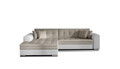 Coltar extensibil stanga 4 locuri, ELTAP, Sorento, 296x194x78 cm, lemn/poliester, bej/alb