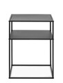 Consola Alrik, Bizzotto, 37.5x37.5x50.5 cm, otel, negru