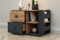 Noptiera, Arnetti, Valerin, 44.6x65x40.3 cm, PAL , Pin Atlantic / Antracit