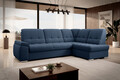 Coltar extensibil dreapta 3 locuri ELTAP, RT-40GO, Sado, 272x192x95 cm, lemn/poliester, albastru