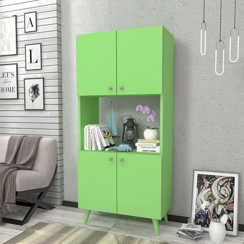Bufet RF.110.001.004, Gauge Concept, 60x32x135 cm, PAL, verde deschis