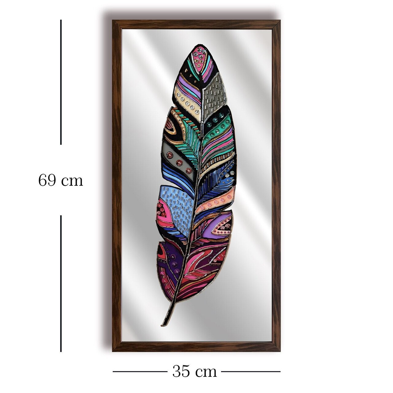 Tablou decorativ, Ahsalct-021, Cadru: 100% PVC (Grosime: 2 cm), Multicolor — imaginea 4