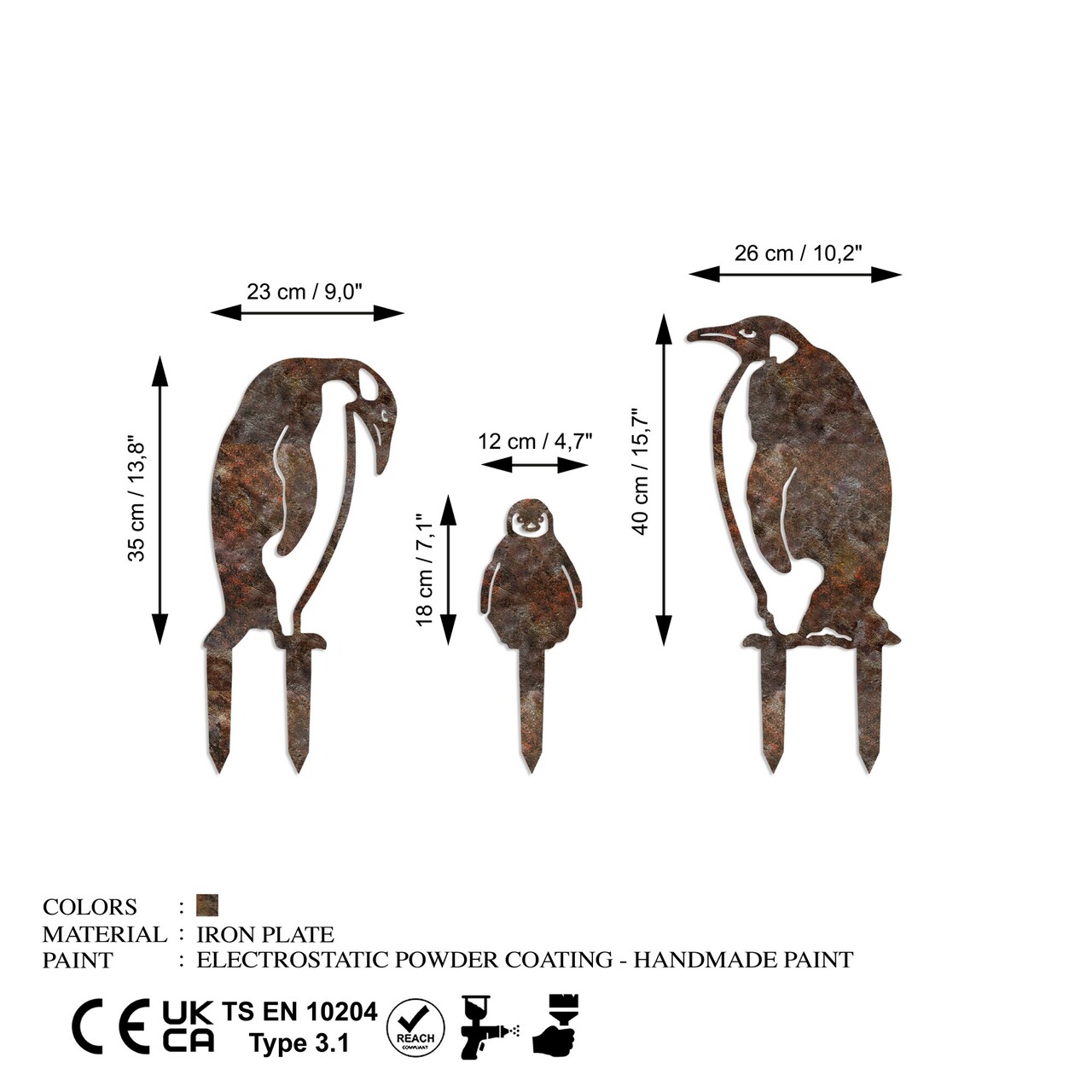Obiect decorativ de grădină, Fam 10, Maro antichizat - imagine 6