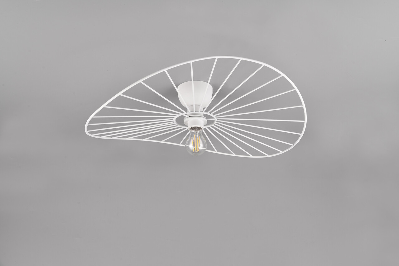 Plafoniera Chapeau, RL, 60x15.4 cm, 40W, 1x E27, metal, alb mat - 1 | YEO
