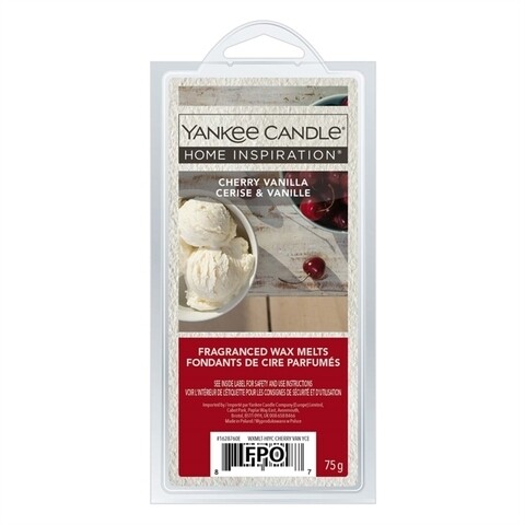 Set 6 bucati ceara parfumata, Cherry Vanilla, Yankee Candle, cirese/vanilie