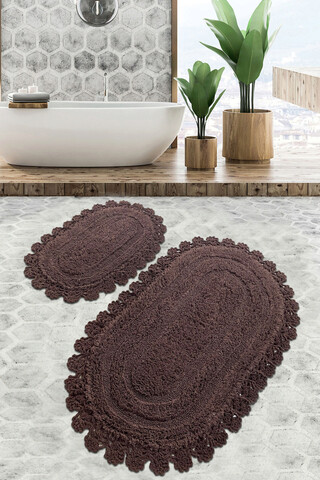 Set covoraș de baie (2 bucăți), chilai, regnum, bumbac, cacao