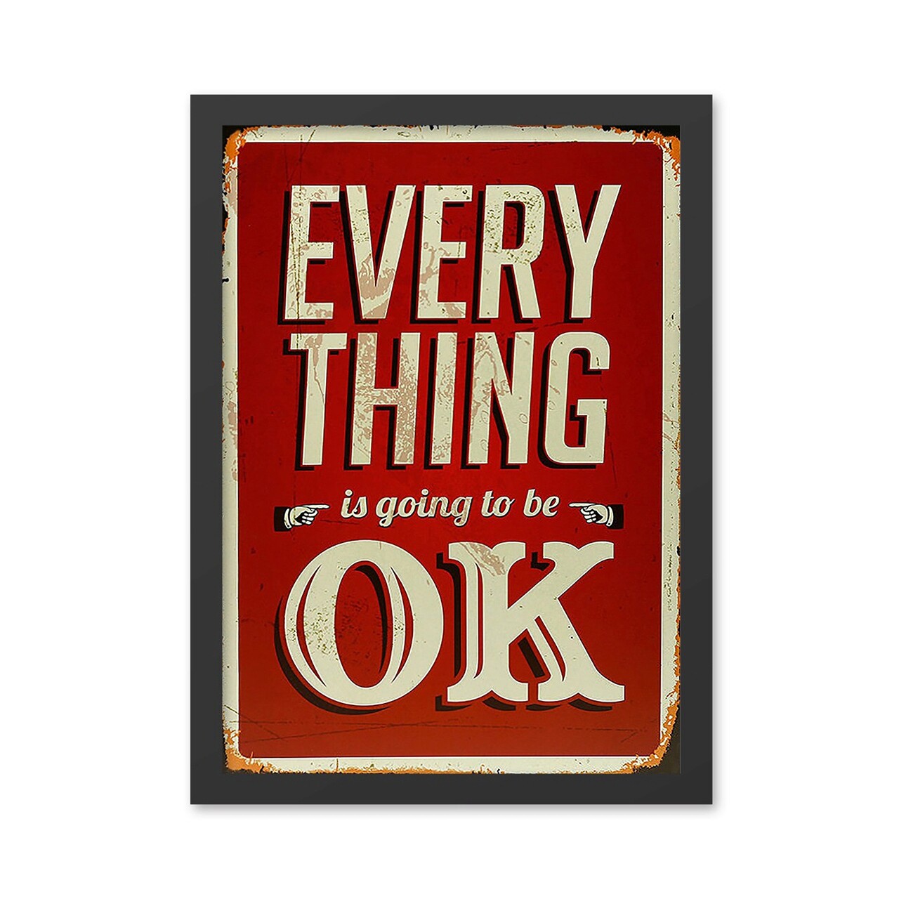 Tablou decorativ, Everything OK 3 (40 x 55), MDF , Polistiren, Multicolor