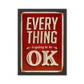 Tablou decorativ, Everything OK 3 (40 x 55), MDF , Polistiren, Multicolor