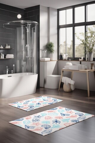 Set covorase de baie, Cartwright, CT-5231, Poliester, Multicolor