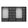 Dulap pentru haine, Minerva, Kale Plus, 315x210x52 cm, PAL, Antracit