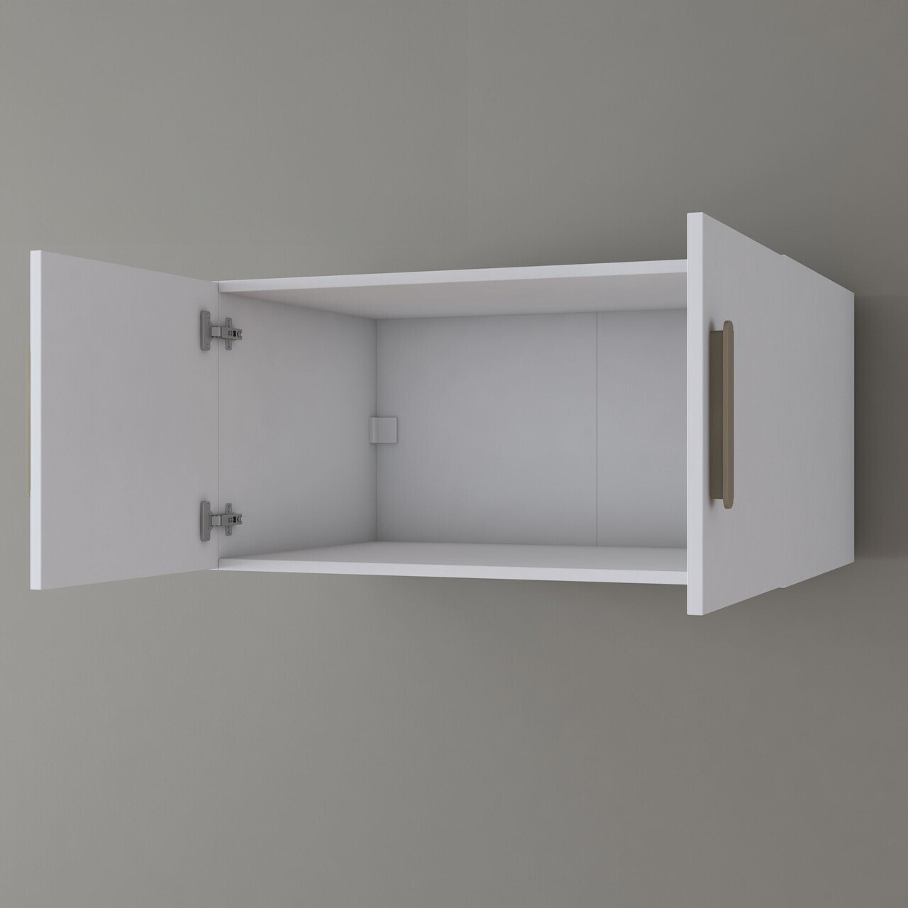 Dulap de perete, Hanah Home, BA166, 90x45x57.5 cm, PAL melaminat, Alb - view 4