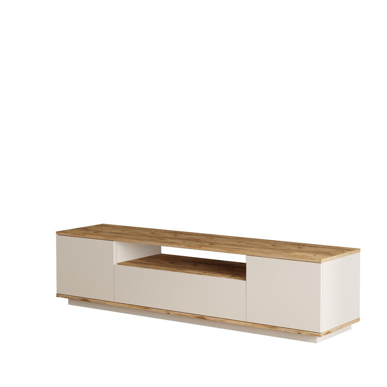 Comoda TV, Hanah Home, Ave7-Aka, 180x44.6x44.5 cm, PAL, Pin Atlantic / Cașmir — imaginea 4
