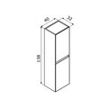 Dulap de baie, Hanah Home, Nest 40 v2, Antracit mat