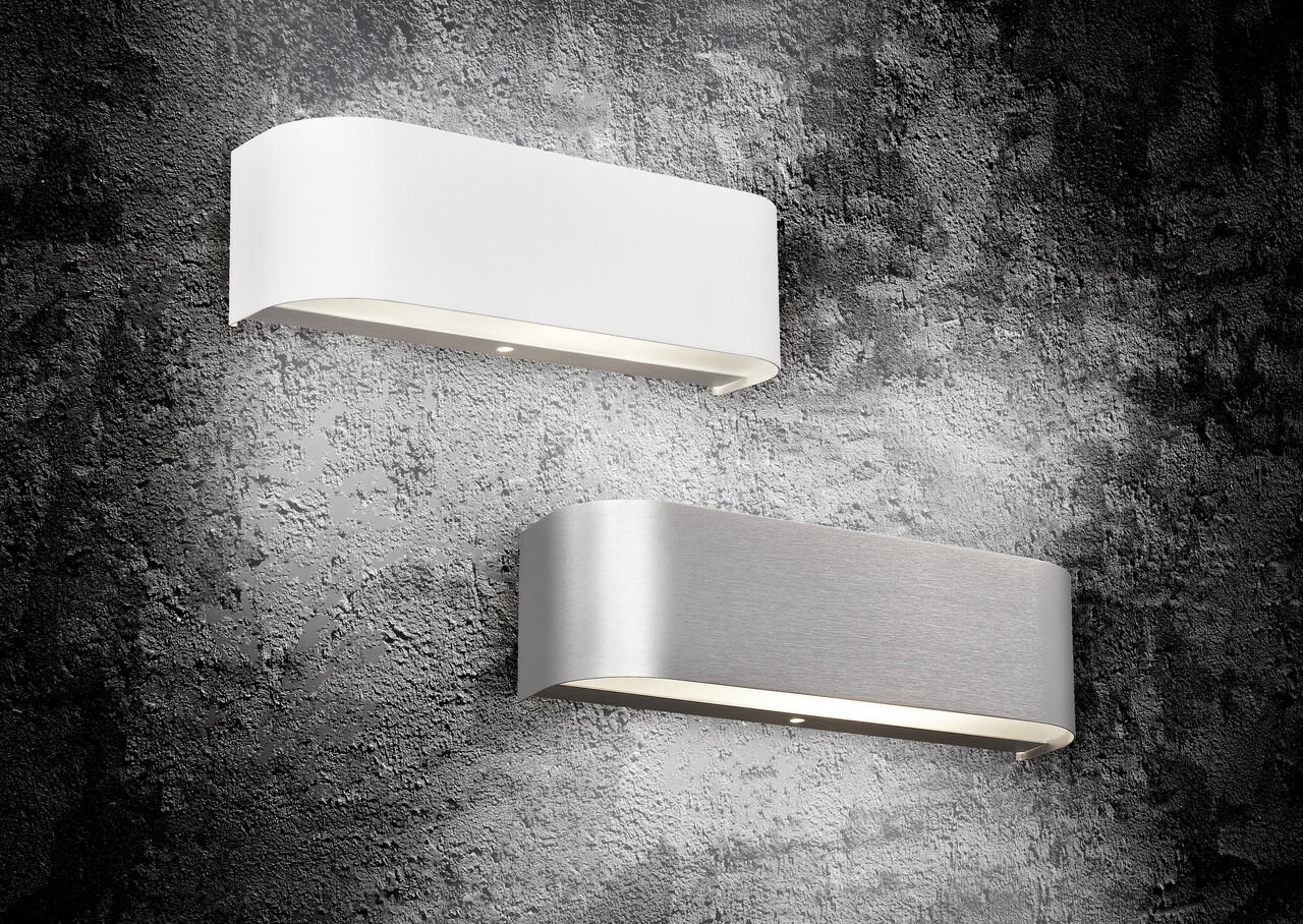 Aplica de perete Adriano, TRIO, 30x6 cm, 3.1W, 2x SMD, aluminiu, alb