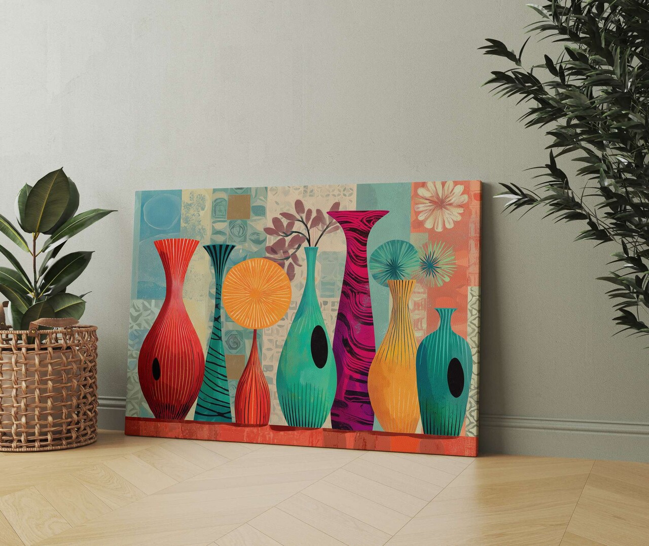 Tablou decorativ, Hm_Cnvs26-12-70x100, Cadru: 100% lemn (Grosime: 2 x 3 cm), Multicolor - view 2