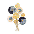 Decoratiune de perete, Grape Vine, Metal, Dimensiune: 68 x 100 cm, Multicolor