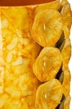 Vaza decorativa Drop, Mauro Ferretti, 16x15x33 cm, fier, galben