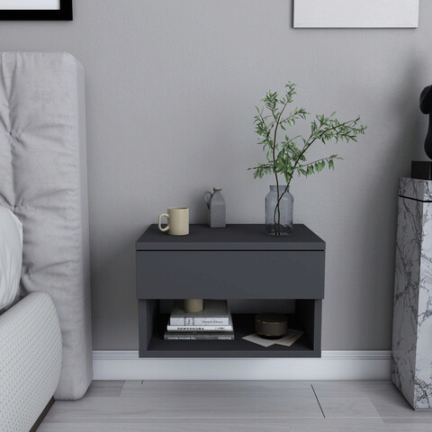 Noptiera, Retricy, Jamot, 44.6x29x31.9 cm, PAL, Antracit 44.6x29x31.9 imagine 2022