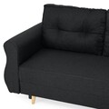 Coltar extensibil cu lada si sezlong interschimbabil, Lecce, L.230 l.76/140 H.90, stofa, gri inchis