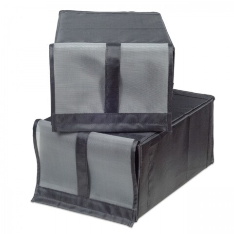 Set 2 cutii de pantofi Jocca, polipropilena,  30 x 60 x 80, gri