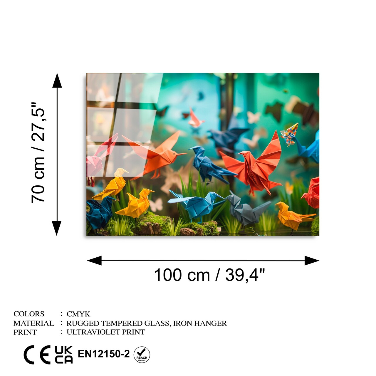 Tablou decorativ, UV-1193, 70 x 100 cm, Multicolor - view 8