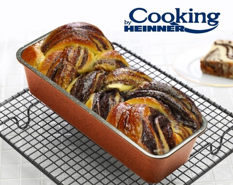 Tava pentru copt cu acoperire din ceramica Cooking by Heinner, 31x11x8 cm, otel carbon Cooking by Heinner