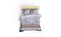 Lenjerie de pat pentru o persoana (FR), Sudenaz - Blue, Pearl Home, Bumbac Ranforce