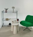 Set masute 2 piese, Rotexa, Lilyum (57 + 52 + 47), MDF , Crem
