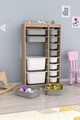 Dulap multifunctional, Estella, Montana Xs 2D4N8U, Gri Sonomo / Alb
