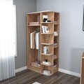 Dulap pentru haine, Arnetti, Luses, 90x181 cm, PAL, Pin Atlantic / Bej