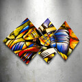 Set 4 tablouri decorative, 4MDF400017166, MDF, Imprimat UV, Multicolor
