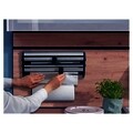 Suport pentru role de hartie/folie aluminiu/folie plastic, Leifheit, Parat Royal II, inox, gri