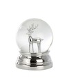 Glob de zapada, Hermann Bauer, Reindeer, 10 x 8 cm, polirasina, argintiu/alb