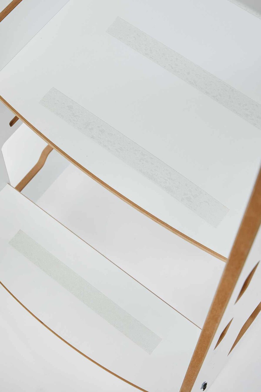 Turn de invatare, Hanah Home, Learning Tower, 40x90x50 cm, Alb - view 8